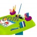 Keter Kids Sit and Draw Art Table Creativity Desk with Craft Storage and Removable Cups, Green/Teal   561087165